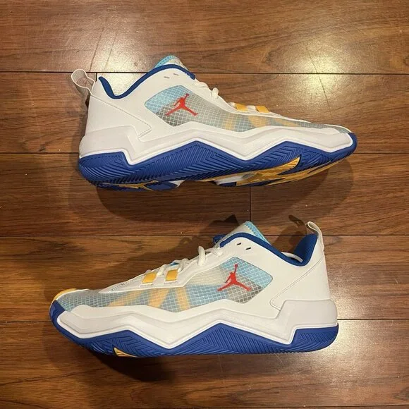 Nike Air Jordan One Take 4 White Blue Basketball Shoes Size 11.5 - Picture 1 of 7